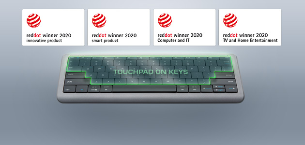 Клавиатура Prestigio Click&Touch получила сразу 4 награды Red Dot Design Awards 2020
